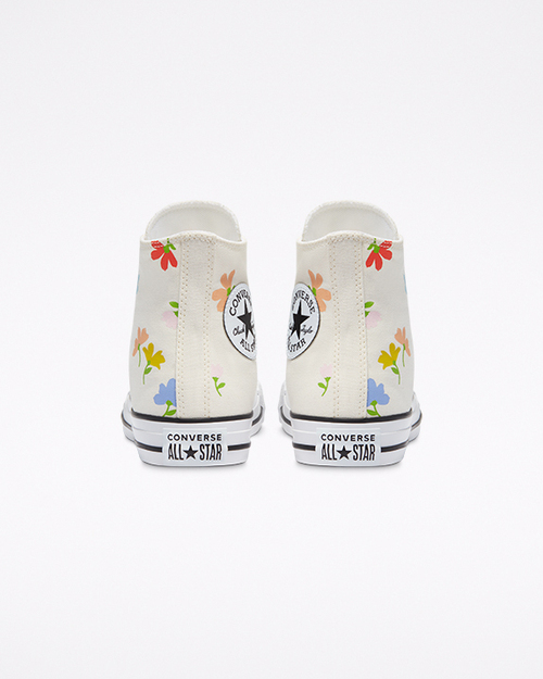 floral print white color back