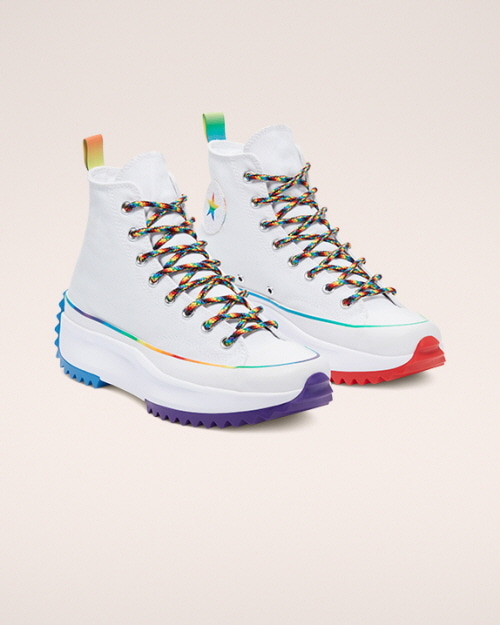 runstar pride white color diagonal